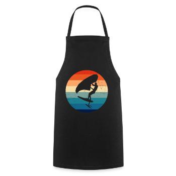 wingsurfing women wingsurf foilwing men - Cooking Apron - black - Front - AI Model Male 185 dark (185cm)