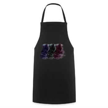 Guitars - Cooking Apron - black - Front - AI Model Male 185 dark (185cm)