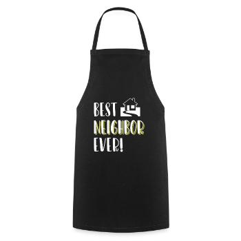 Neighbor Friends Apartment Good Neighbors - Cooking Apron - black - Front - AI Model Male 185 dark (185cm)