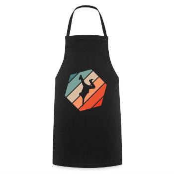 Breakdance Retro Style Vintage - Kochschürze - Schwarz - Vorne - AI Model Male 185 dark (185cm)