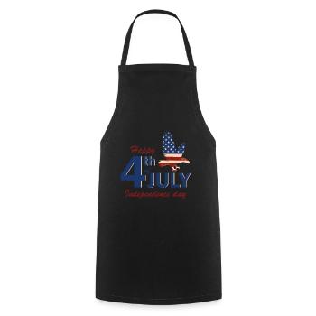 USA Amerika Flagge Adler 4. Juli Independence Day - Kochschürze - Schwarz - Vorne - AI Model Male 185 dark (185cm)
