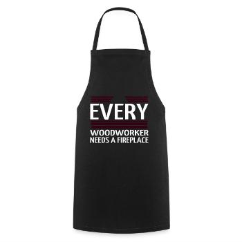 charpentier de construction tshirts de charpentier sexy - Tablier de cuisine - noir - Devant - AI Model Male 185 dark (185cm)
