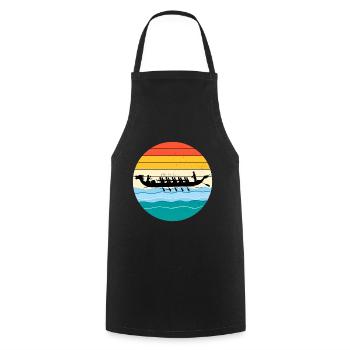Dragon Boat Racing Crew Paddlers Water Sport - Cooking Apron - black - Front - AI Model Male 185 dark (185cm)