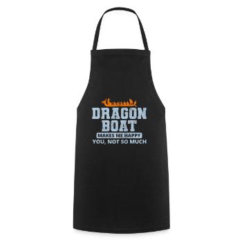 Dragon Boat Racing Crew Paddlers Water Sport - Cooking Apron - black - Front - AI Model Male 185 dark (185cm)
