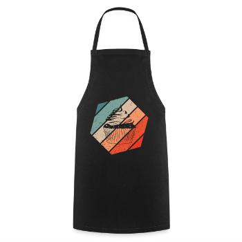 Cupcake Retro Style Vintage - Kochschürze - Schwarz - Vorne - AI Model Male 185 dark (185cm)