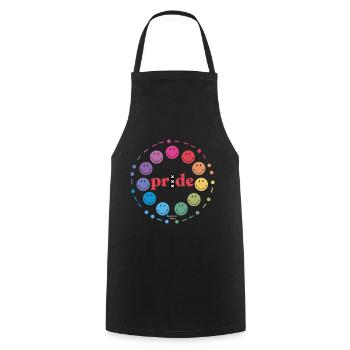 Fierté Amsterdam - Tablier de cuisine - noir - Devant - AI Model Male 185 dark (185cm)