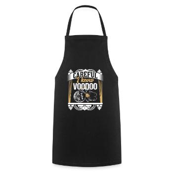 Horreur de poupée vaudou - Tablier de cuisine - noir - Devant - AI Model Male 185 dark (185cm)