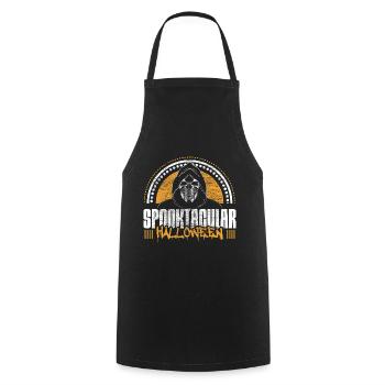 Halloween Skelett Gruselig Geschenk - Kochschürze - Schwarz - Vorne - AI Model Male 185 dark (185cm)