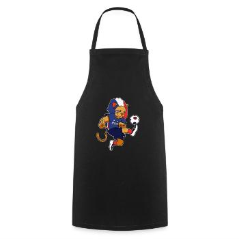 Supporter Team of France World Cup football - Cooking Apron - black - Front - AI Model Male 185 dark (185cm)