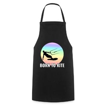 Kitesurfen Kitesurfen Kiteboarding Kiteboarder - Kochschürze - Schwarz - Vorne - AI Model Male 185 dark (185cm)