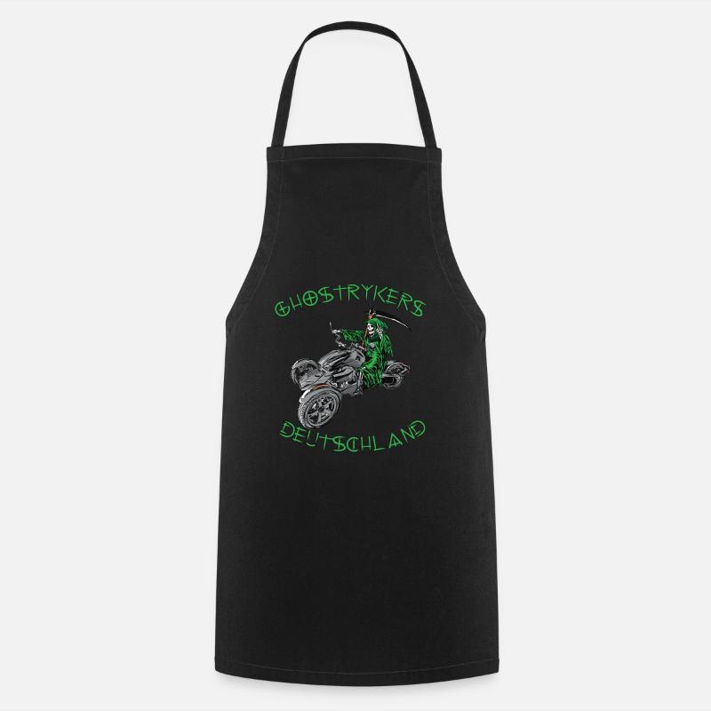 Ghostryker Germany Green - Cooking Apron - black