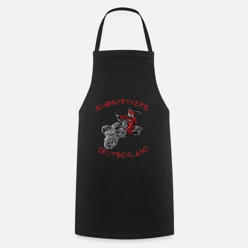 Ghostryker Germany Red - Cooking Apron - black