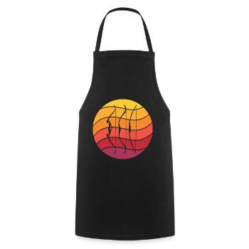 Archery Retro Style Vintage - Cooking Apron - black - Front - AI Model Male 185 dark (185cm)