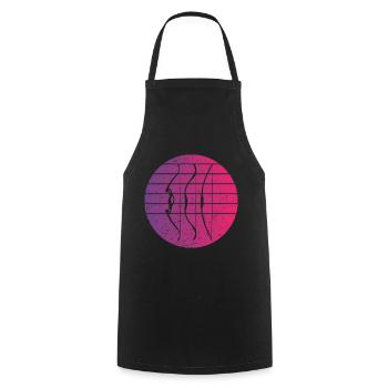 Archery Retro Style Vintage - Cooking Apron - black - Front - AI Model Male 185 dark (185cm)