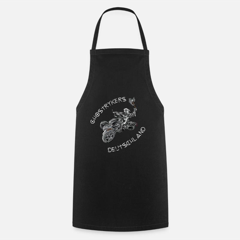 Ghostryker 2 Germany White - Cooking Apron - black