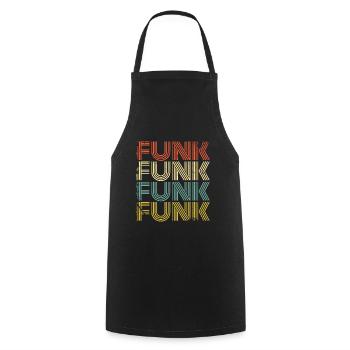 Funk Funky - Kochschürze - Schwarz - Vorne - AI Model Male 185 dark (185cm)
