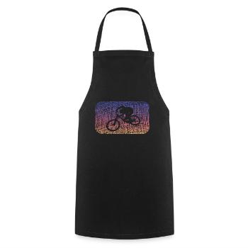 Biken - Kochschürze - Schwarz - Vorne - AI Model Male 185 dark (185cm)