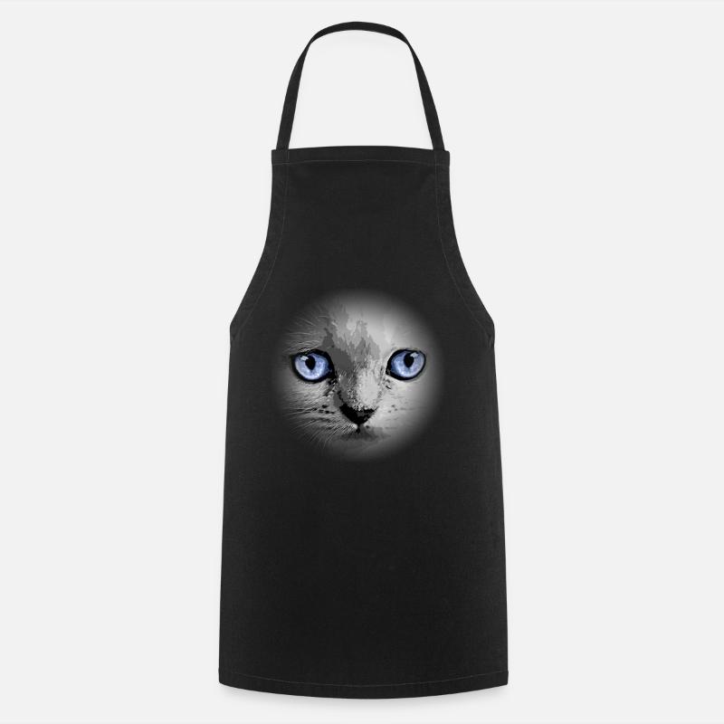 Kitty Kitten Cat - Cooking Apron - black