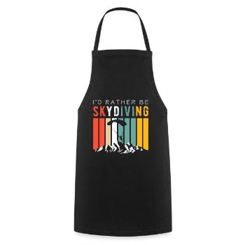 Parachute Parasailing Hang Glider Extreme Sports - Cooking Apron - black - Front - AI Model Male 185 dark (185cm)