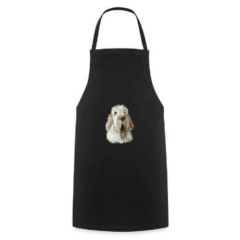 Spinone Italiano Purebred Dog Aquarelle Illustrat - Tablier de cuisine - noir - Devant - AI Model Male 185 dark (185cm)