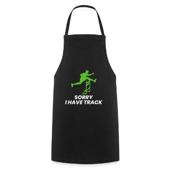 Hurdles Hurdling Hurdler Running Runner Athletes - Cooking Apron - black - Front - AI Model Male 185 dark (185cm)
