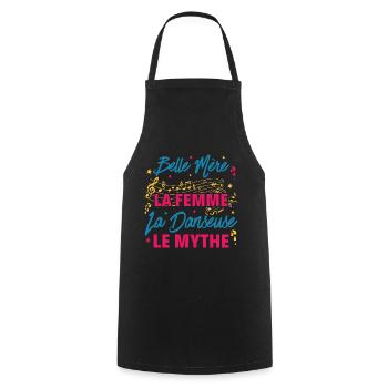 belle mère la femme danseuse le mythe la légende - Tablier de cuisine - noir - Devant - AI Model Male 185 dark (185cm)
