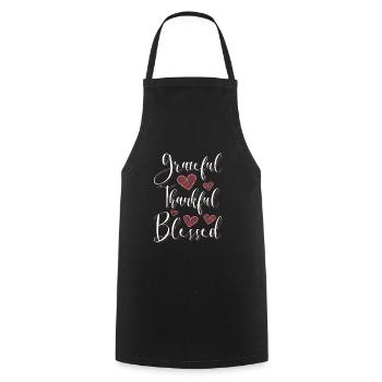 Cloverleaf Joy Love - Cooking Apron - black - Front - AI Model Male 185 dark (185cm)