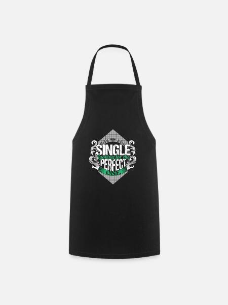 Single Unabhängig Partnerschaft Geschenkidee - Kochschürze - Schwarz