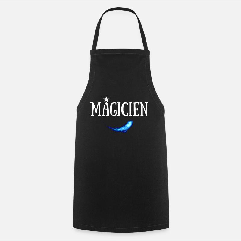 MAGICIEN JDR SORTILEGE PERSONNAGE - Tablier de cuisine - noir
