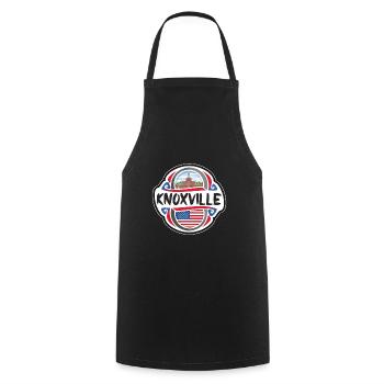 Knoxville USA Drapeau des États-Unis Souvenir de voyage B - Tablier de cuisine - noir - Devant - AI Model Male 185 dark (185cm)