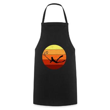 Speerfischen Speerfischen Vintage Retro - Kochschürze - Schwarz - Vorne - AI Model Male 185 dark (185cm)