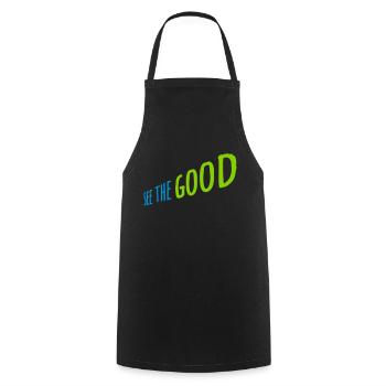 voir la bonne citation - Tablier de cuisine - noir - Devant - AI Model Male 185 dark (185cm)