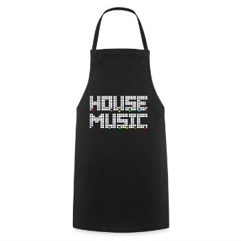 House Music LGBTQ+ Edition - Kochschürze - Schwarz - Vorne - AI Model Male 185 dark (185cm)