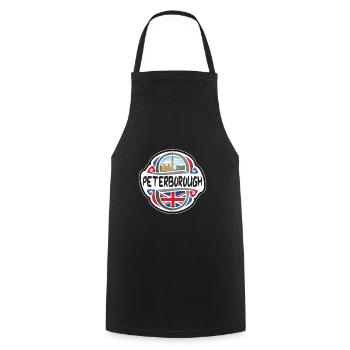 Peterborough UK United Kingdom Flag Travel Souveni - Cooking Apron - black - Front - AI Model Male 185 dark (185cm)