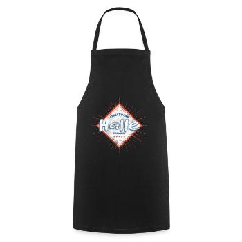 Halle Saale Germany City Skyline Home Love - Cooking Apron - black - Front - AI Model Male 185 dark (185cm)