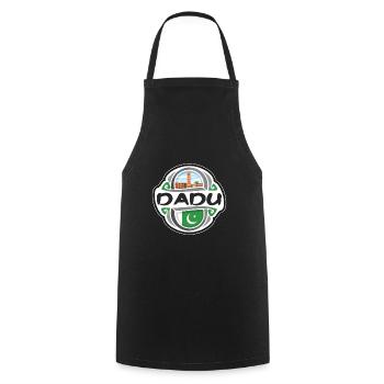 Dadu Pakistan Flag Badge Souvenir de Voyage Timbre - Tablier de cuisine - noir - Devant - AI Model Male 185 dark (185cm)