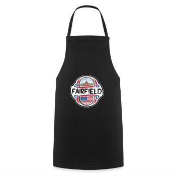 Fairfield USA United States Flag Travel Souvenir B - Cooking Apron - black - Front - AI Model Male 185 dark (185cm)