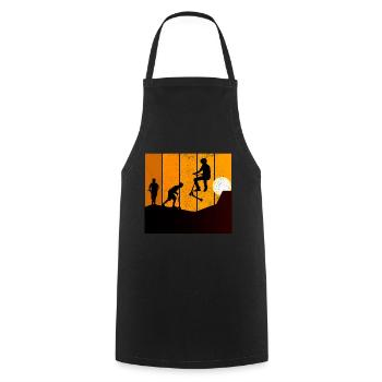 Stunt Scooter Freestyle Scootering Riding Sunset - Cooking Apron - black - Front - AI Model Male 185 dark (185cm)