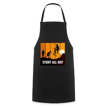 Stunt Scooter Freestyle Scootering Riding - Cooking Apron - black - Front - AI Model Male 185 dark (185cm)