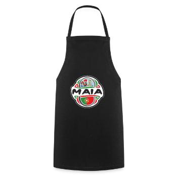 Maia Portugal Drapeau Badge Voyage Souvenir Timbre - Tablier de cuisine - noir - Devant - AI Model Male 185 dark (185cm)
