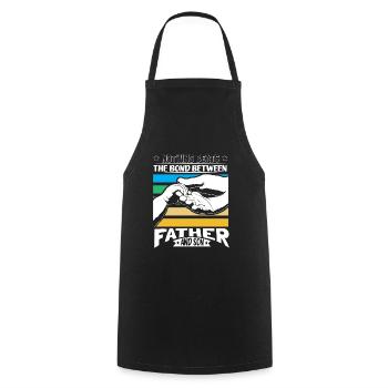 Father & Son Child - Cooking Apron - black - Front - AI Model Male 185 dark (185cm)