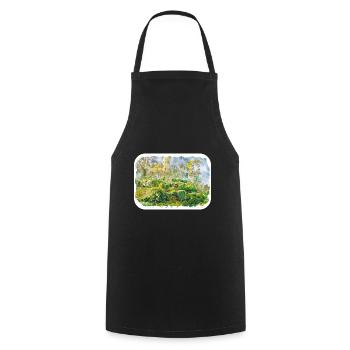 Angleterre Royaume-Uni Aquarelle Esquisse Dessinée à la main Peinture - Tablier de cuisine - noir - Devant - AI Model Male 185 dark (185cm)