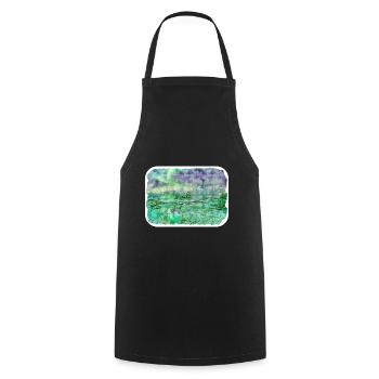 Norvège Aquarelle Esquisse Dessinée à la main Illustration - Tablier de cuisine - noir - Devant - AI Model Male 185 dark (185cm)