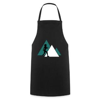 Trailrun Sport Walking Walking Trail Marathon - Cooking Apron - black - Front - AI Model Male 185 dark (185cm)