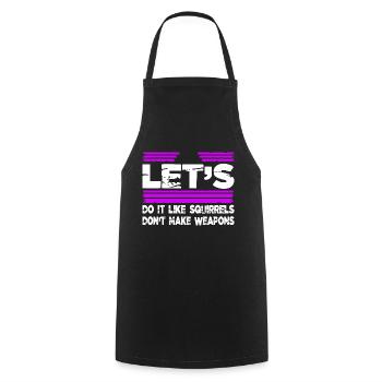 peace funny gift idea 60s pride humor child - Cooking Apron - black - Front - AI Model Male 185 dark (185cm)