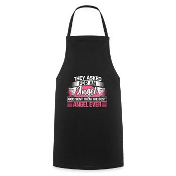 Best Daughter Cute Gift - Cooking Apron - black - Front - AI Model Male 185 dark (185cm)