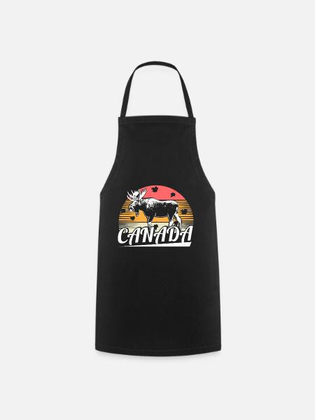 Nation du wapiti du Canada - Tablier de cuisine - noir