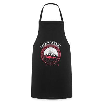 Canada Snow State Gift Idea - Cooking Apron - black - Front - AI Model Male 185 dark (185cm)