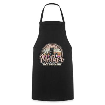 Mother and daughter Best Friends Parents Gift - Cooking Apron - black - Front - AI Model Male 185 dark (185cm)