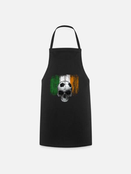 Irland Fußballfan - Kochschürze - Schwarz